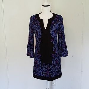 INC Floral Bell Sleeve Tunic Top